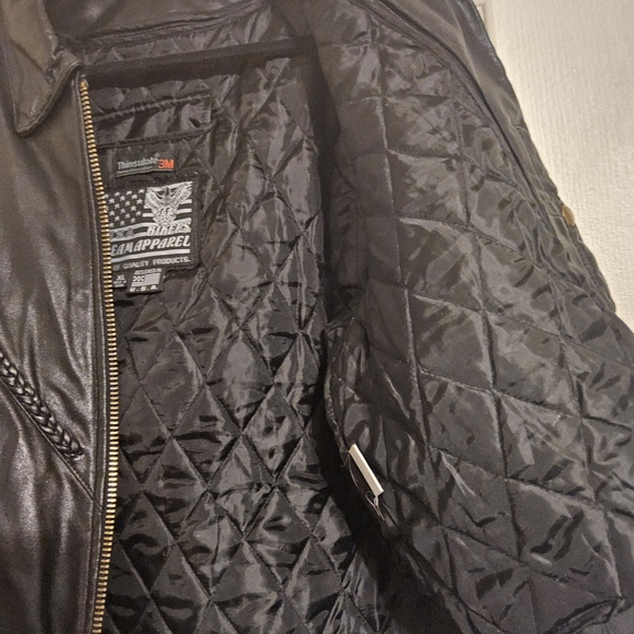 Women's USA Bikers Dream Apparel Genuine Leather 3M Thinsulate Motorcycle Jacket - Picture 13 of 16